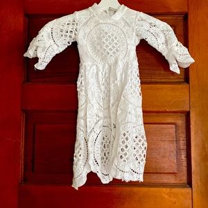 Size 2T Long Sleeve Lace Flower Girls Dress